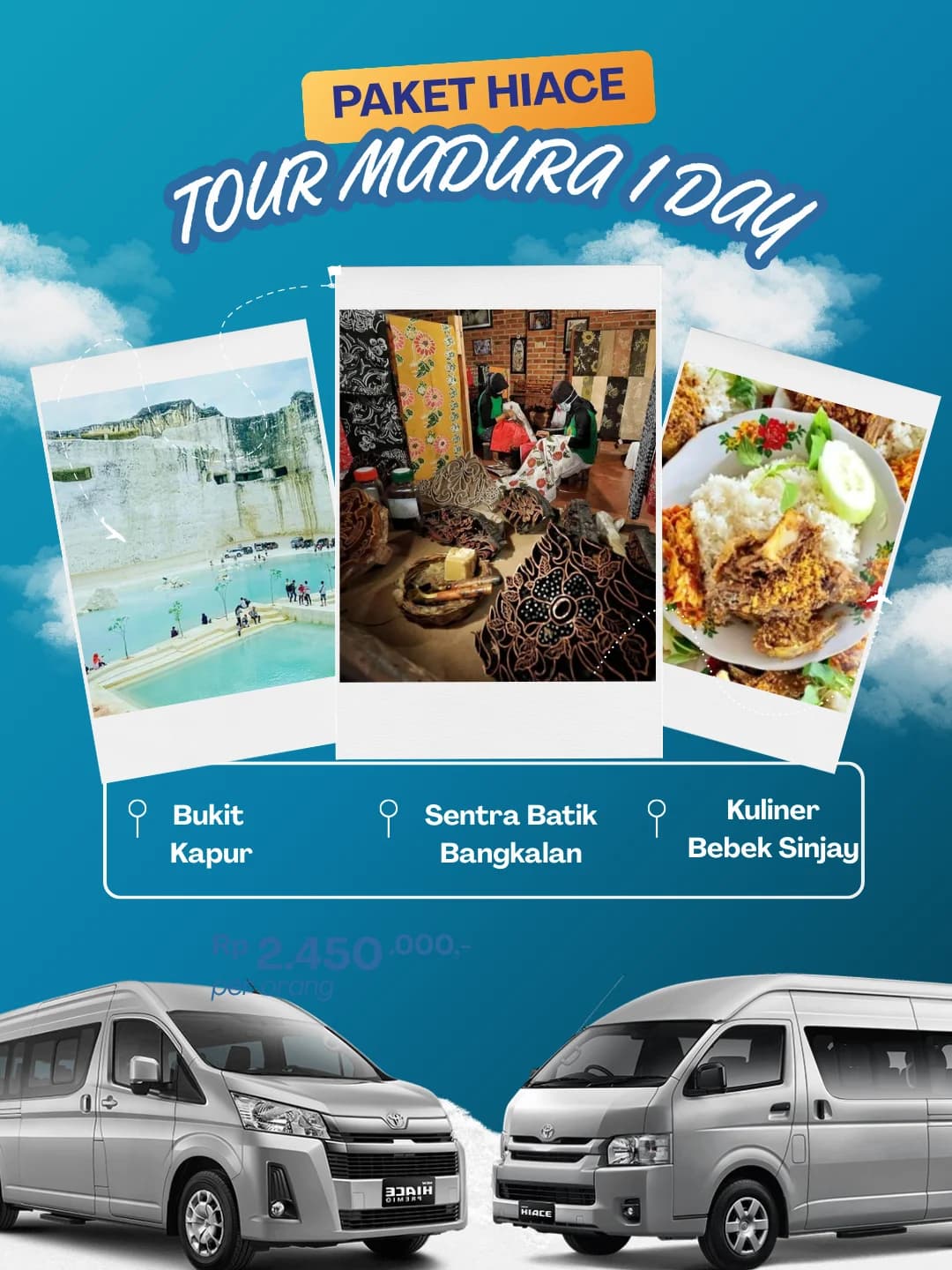 Hiace Tour Madura 1 Hari